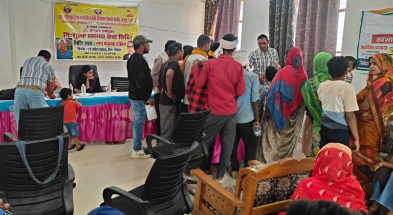 सेवा भारती के नि:शुल्क स्वास्थ्य शिविर में हजारों लोगों का उपचार