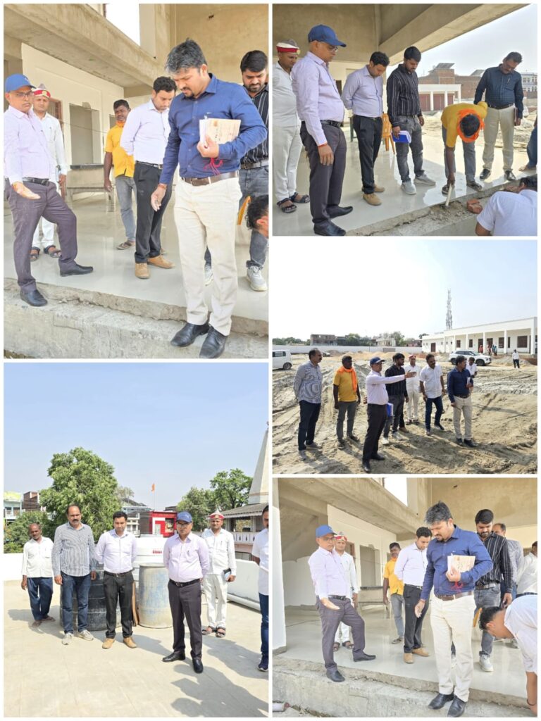 घोसी बस स्टेशन निर्माण में मिली खामियां, सीडीओ ने जताई नाराजगी