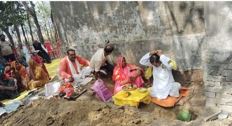 श्रीराम-जानकी मंदिर जीर्णोद्धार का शुभारंभ, भूमि पूजन में उमड़ा जनसैलाब