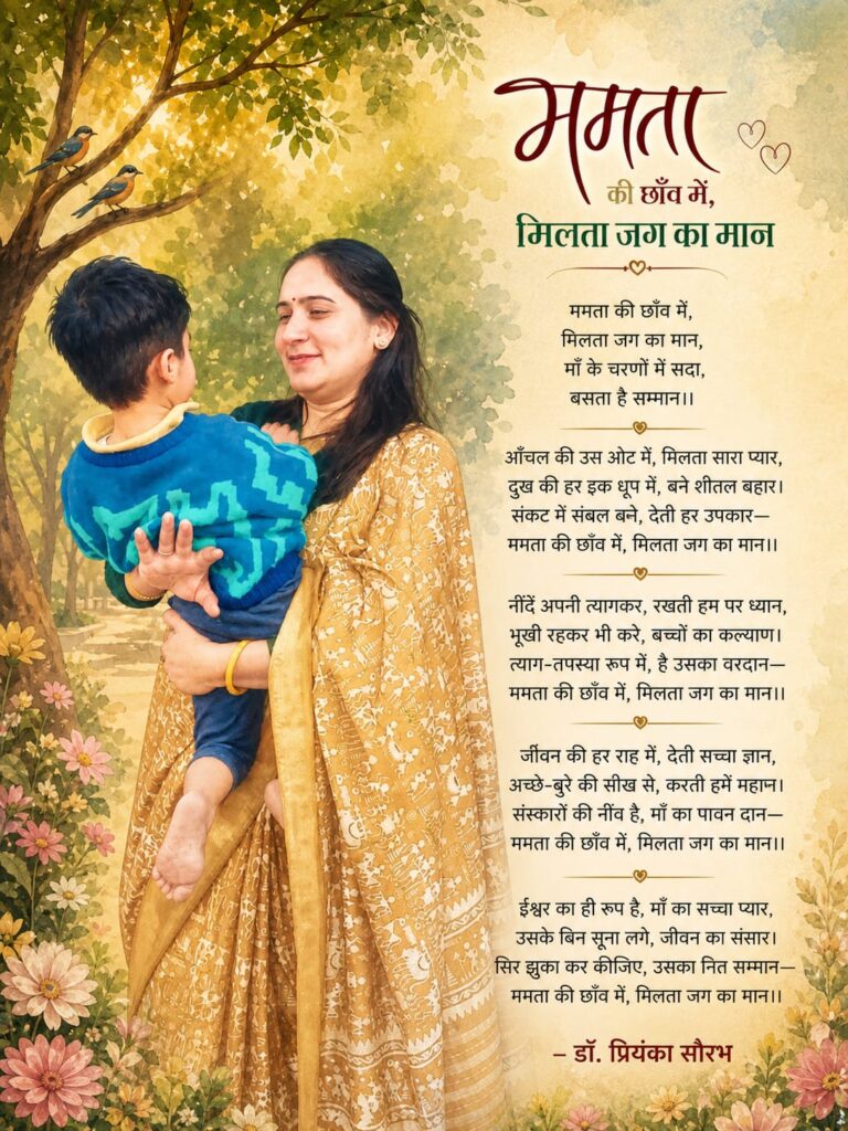 घर की पहली शिक्षक माँ और बदलता पालन-पोषण