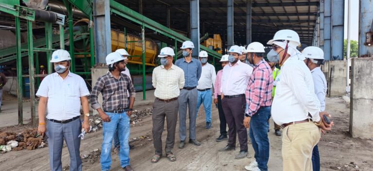 सुथनी प्लांट का नगर आयुक्त अजय जैन ने किया निरीक्षण