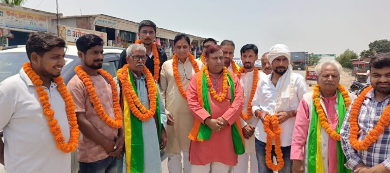 राष्ट्रवादी जन संग्रह पार्टी के राष्ट्रीय अध्यक्ष का कार्यकर्ताओं ने किया भव्य स्वागत