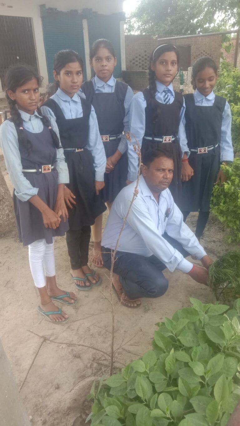 विश्व पर्यावरण दिवस पर सी बी एकेडमी में 51 पौधों का रोपण