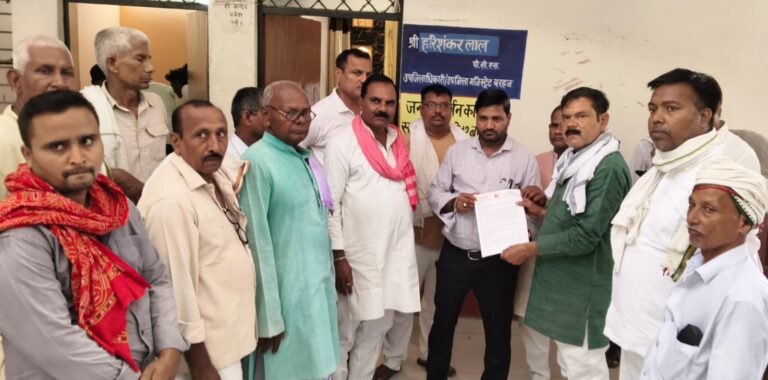 कहाँव -गहिला कल्यानी ताल से जल निकासी की व्यवस्था करने की मांग
