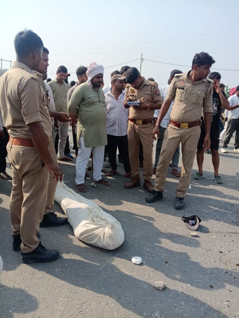 ट्रेलर की टक्कर से ई-रिक्शा पलटा, एक की मौत, पांच घायल