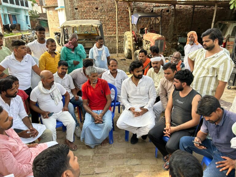 सुरौली पहुंचे युवा कांग्रेस के प्रदेश अध्यक्ष विशाल सिंह